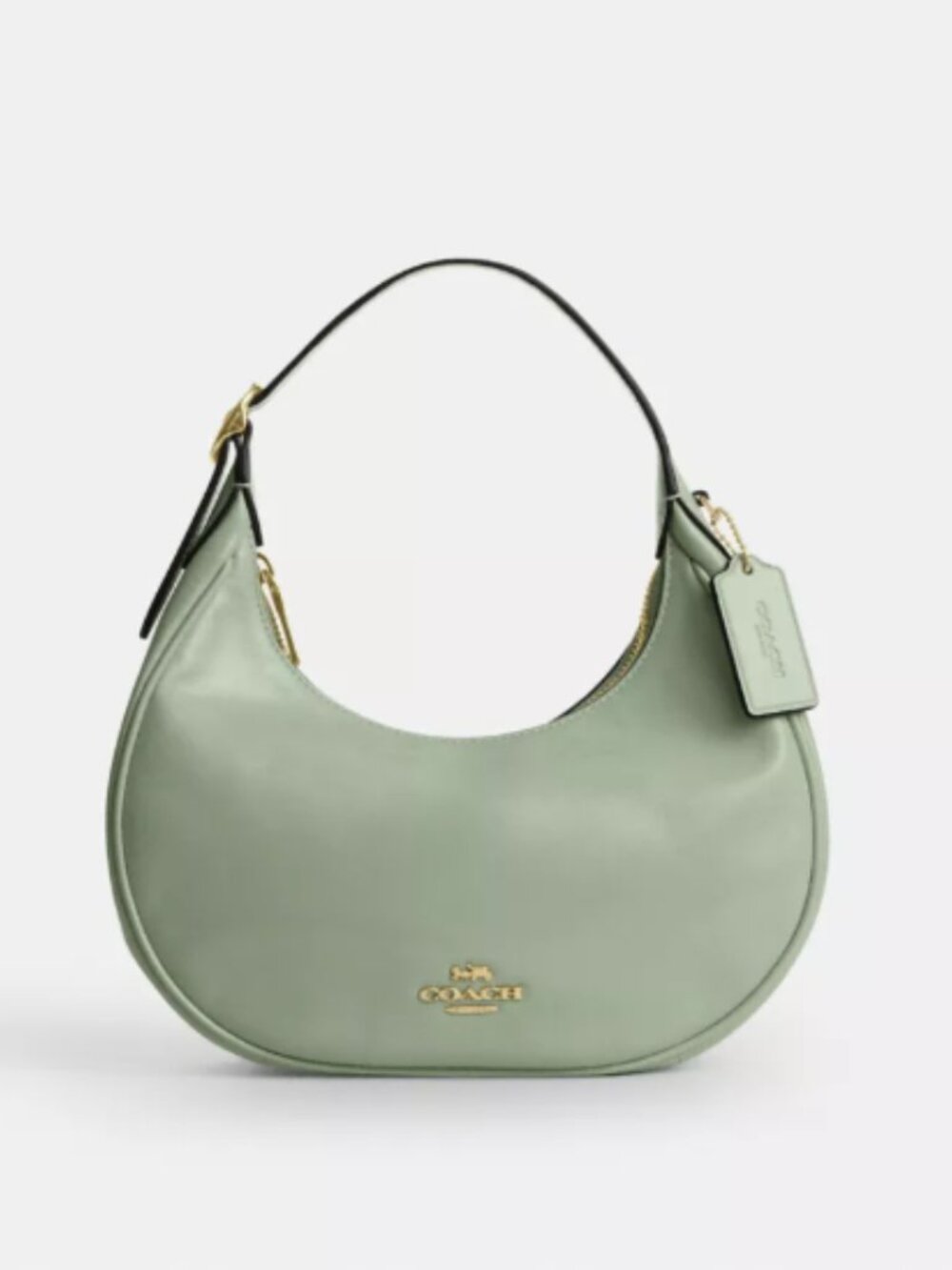 Coach Emily Shoulder Bag CDX24 glazed leather/Gold/Light Pistachio